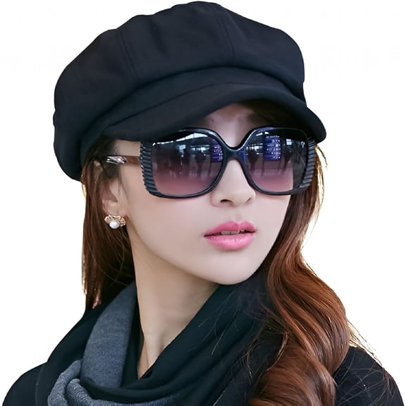 TELOLY Wool Fashion Newsboy Hats for Women Winter Warm Pageboy Cabbie Cap Beret