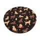 thumbnail image 1 of Disketp Labrador Retriever Dog Funda Redonda para Taburete, Funda de Cojín para Silla de Bar Suave y Elástica-12 inch, 1 of 7