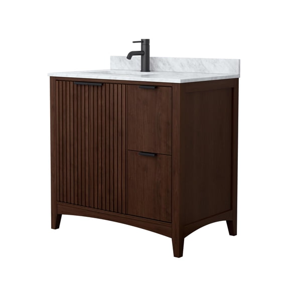 Wyndham Collection WCF919136SDBCMUNSMXX Palmilla 36" Free Standing Single Basin Vanity Set