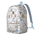thumbnail image 2 of Watercolor Cat Backpack – Hand-Drawn Cat Artwork Daypack for Pet Lovers and Artistic Daily Use, 2 of 5