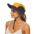 thumbnail image 4 of Sombrero para el sol para mujer, ala ancha, para verano, con cola de caballo, plegable, 4 of 8