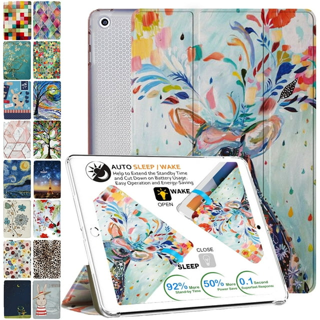 iPad PRO 9.7" 2016 TPU Case A1673 A1674 A1675 MLMP2LL/A MM172LL/A MLMN2LL/A MLMW2LL/A MLMX2LL/A MM192LL/A MLMV2LL/A MLN02LL/A MLMY2LL/A MLN12LL/A MM1A2LL/A MLMQ2LL/A MLPX2LL/A Anime Deer Print