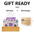 thumbnail image 4 of Luxury Mothers Day Gifts Baskets in Lavender Essential - Christmas Birthday Mothers Day Gifts for Women -18pc Bath Body At Home Spa Relaxing Self Care - Bubble Bath Bomb Lotion Massager Roller Loofah, 4 of 8