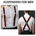 thumbnail image 4 of Men's 2 Inch Heavy Duty Suspenders，Adjustable X-Back with Strong Clips for Work,Jeans,and More, 4 of 7