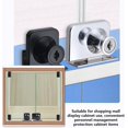 thumbnail image 3 of Double Glass Door Hinges Top & Bottom Rotation Metal Top & Bottom Glass Door Pivots Hinges set for Double door, 3 of 7