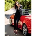 thumbnail image 2 of Women's Platform Lace-Up Wingtips Square Toe Oxfords Shoe, 2 of 7