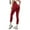 Red, variant on Women's New Quick Drying Fitness Pants With High Waist Leggings Push Up Yoga Pants Workout Stretchy Running Tummy Control Joggers Bottoms Pink S