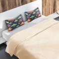 thumbnail image 5 of Yayeee Pillowcase Queen Size Set of 2 Satin Wrinkle Resistant Envelope Pillow Case, Colorful Space Cat, 5 of 8
