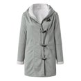 thumbnail image 4 of SHTXOZHI Women's Fleece Lined Coats Winter Warm Hooded Jackets Thick Outerwear with Pockets, 4 of 7