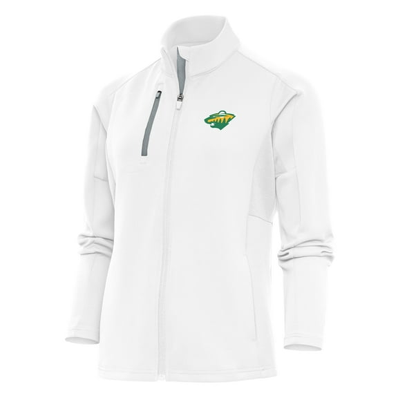Women's Antigua White Minnesota Wild Special Edition 2.0 Generation Full-Zip Jacket