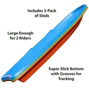 Flexible Flyer 3-Pack Snow Sleds - Blue, Green, Orange