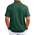 thumbnail image 6 of Short Sleeve Performance Polo Shirts for Men Lapel Collared Soft Breathable Casual T Shirts for Men, 6 of 6