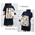 thumbnail image 4 of FORMRS Women's Travel Backpack Purse Anti-theft Hidden Pockets Casual Shoulder Bag, Christmas Cups, 4 of 7