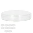 thumbnail image 2 of Juego de 10 placas de Petri de vidrio estéril, placa de Petri de vidrio de laboratorio de alto borosilicato con cubierta para proyectos de ciencia en el aula, 2 of 8