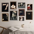 thumbnail image 2 of Moody mujer retrato pintura al óleo lienzo póster victoriano pared arte impresiones alteradas pintura surrealista oscuro Academia Decoración, 2 of 4