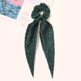 thumbnail image 1 of Women Leopard Printing Long Scarf Ribbons Scrunchie Elegant Hair Tie Ponytail Holder Elastic Hairband for Girl Hair Accessories, 1 of 4