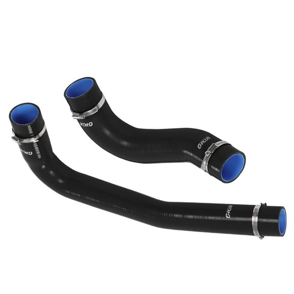 PIT66 Front Lower Upper Black Radiator Silicone Hoses Fit for 2003-2010 Dodge Ram 2500 3500 Cummins 5.9L/6.7L Diesel