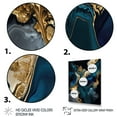 thumbnail image 3 of Designart Abstract Geode Marble Blue IV Canvas Wall Art, 3 of 5