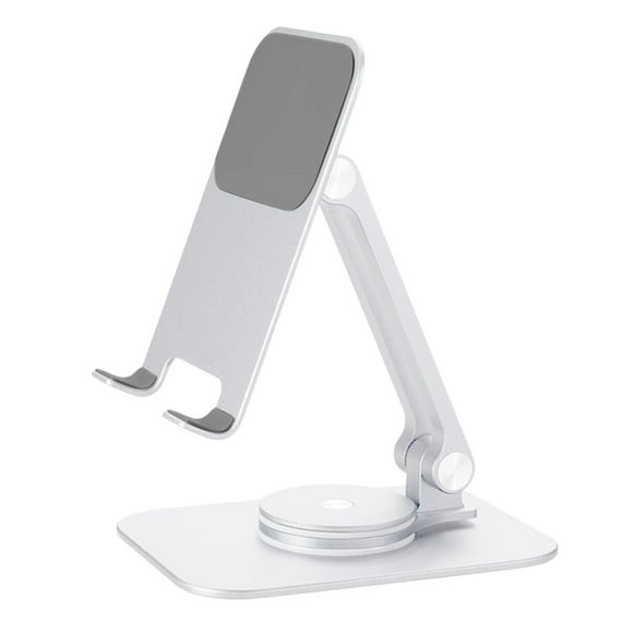 Soporte plegable giratorio de 360° para coche y escritorio - Soporte ajustable de aleación de aluminio para iPhone, Samsung, iPad y tabletas