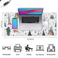 thumbnail image 5 of Long Mouse Pads for Desk,Multicolor Christmas Forest Pattern Desk Mats on Top Of Desks, Desk Mouse Pad Extra Large with 3mm Non-Slip Base and Stitched Edge for Gaming,Office,Work,Home 35.4x15.7in, 5 of 5