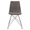 thumbnail image 5 of Metro 45" Oak Veneer Dinning Table with Charcoal Faux Leather Dinning Chairs, 5 of 9