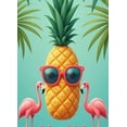 thumbnail image 4 of Pineapple Sunglasses Tropical Flamingo Banner for Summer Party Beach Decor Hawaiian Luau, 4 of 8