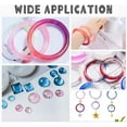 thumbnail image 7 of DIY Silicone Bangle Molds Kits Resin Casting Molds Epoxy Resin Jewelry Making with Latex Finger Cots Plastic Measuring Cup Pipettes Nail Art Glitter Decoration, 7 of 7