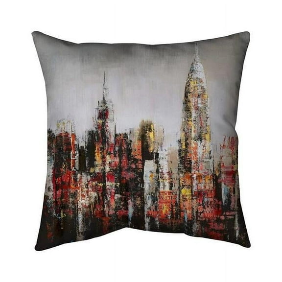 20 x 20 in. Paint Splash City-Double Sided Print Indoor Pillow
