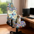 thumbnail image 3 of Xixirimido Gaming Chair Covers Stretch Removable Washable Computer Reclining Gaming Chair Protector Slipcovers with Armrest Covers, Vibrant Boho Mandala Dragonfly, 3 of 8