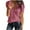 Burgundy, variant on Fesfesfes T Shirts for Womens Fashion Solid Color V-neck Comfortable Loose T-shirt Short Sleeve Blouse Casual Tops Cute Short Sleeve Tops for Women XS(US:2)