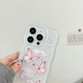 thumbnail image 5 of Allytechgroup Compatible with iPhone 14 Pro Case, Clear Shockproof Soft Cover Butterfly Printed Design Soft TPU Protective Case with Air Cushion Corners for Women Girls, White, 5 of 8