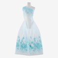 thumbnail image 2 of Zelouf Daisy Embroidery Mesh  , Sewing, DIY, Crafts Fabric by the Yard, Aqua Bliss, 1 Yard, 2 of 2