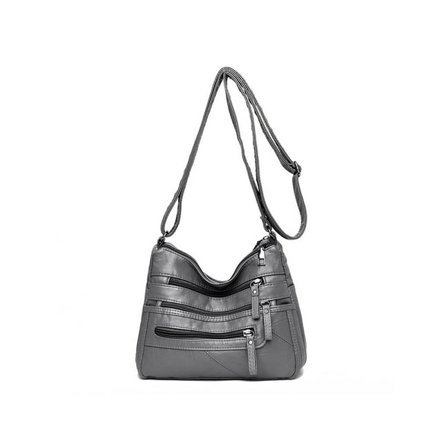 Sonducket Bolso cruzado elegante para mujeres adultas para oficina y restaurante bolsos cruzados para mujeres bolso de diseñador de lujo Bolsas de mensajero y de hombro gris 1
