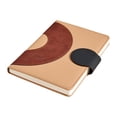 thumbnail image 3 of A5 Leather Journal Notebook 170 Pages Lined Notepad with Magnetic Closure Stationery Supplies - Brown, 3 of 5