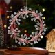 thumbnail image 3 of Crystal Clear Snowflake Christmas Tree Pendants Acrylic Elk Wreath Decorations For Holiday Party Transparent Hanging Ornament, 3 of 5