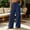Navy, variant on Njagoc3 Womens Palazzo Pants Casual Drawstring Flowy Pants Wide Leg Fall Beach Trousers with Pockets
