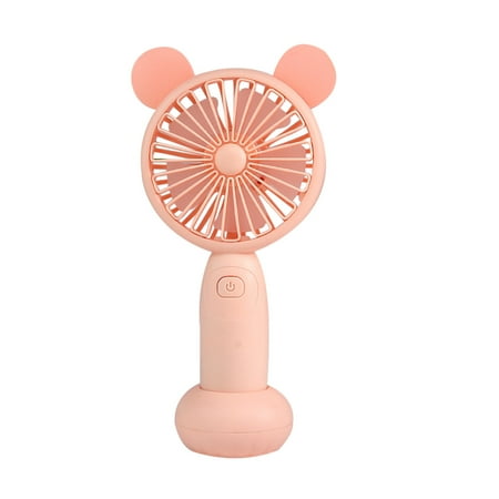 

USB Handheld Fan Outdoor Camping Hiking Air Cooler Portable Mini Electric Fan with 2 Modes Pink
