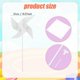 thumbnail image 2 of 50pcs DIY Kids Paper Pinwheels, White Blank Paper Pinwheels Blank Plastic Windmills Small Pinwheels, 2 of 5