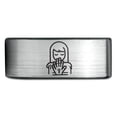 thumbnail image 2 of Birthday Gamer Tungsten Hammered Gray Ring Couples Grandmother Gift His and Hers Gifts Man, 2 of 7