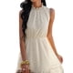 thumbnail image 2 of VISgogo Mini vestido para mujer, elegante, sin mangas, cuello alto, sólido, verano, casual, citas, vestido de una línea VISgogo moda, 2 of 6