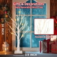 thumbnail image 2 of 1 Pcs Christmas Artificial White Tree LED Floor Lamp Ornament, Home Decorcation For Living Room Bedroom Holiday Party, 2 of 3