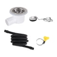 thumbnail image 1 of DOLITY Sink Waste Drain Plug Hole Angle Fitting Easy to Install Premium for RV with Tube, 1 of 9