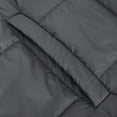 thumbnail image 4 of UYISJ Quilted Puffer Jacket Women Lightweight Short Zip Up Padded Coat Loose Fit Fall Winter Hooded Coats with Pockets Gray M, 4 of 8