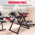 thumbnail image 1 of Preenex Back Stretcher Inversion Table for Home Fitness and Pain Relief, Black & Red, 1 of 10