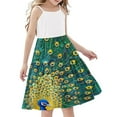 thumbnail image 2 of LOVZFMLL Kid's Summer Round Print Sleeveless Round-Neck Dress Princess Dress Dress For Kids, 2 of 7