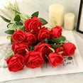thumbnail image 3 of 12pcs Realistic Artificial Rose Bouquet for Weddings, Birthdays, and More  for Floral Arrangements and Home Decor, 3 of 10