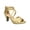 Gold Satin, variant on Crissa Women's Dress Sandals Color: Black Lamy Size: 8.5 WIDE