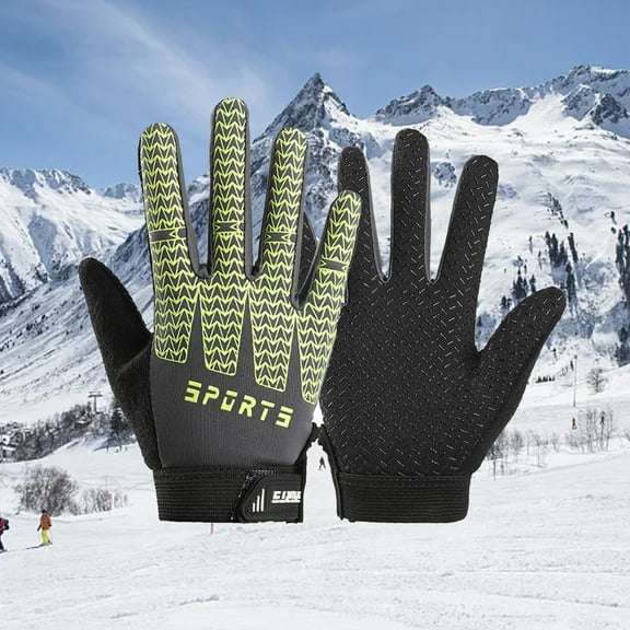 Hwmodou Warm Toddler Mittens Winter Gloves Kids Boys Girls Soft Wool Lined Gloves Full Finger Children Thermal Knit Gloves