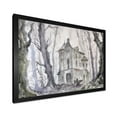 thumbnail image 2 of Designart 'Old Haunted Castle In The Woods' Traditional Framed Art Print, 2 of 4