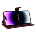 thumbnail image 5 of JTCASES Compatible with iPhone 14 Pro 6.1 inch Case Wallet Flip Folio Case [Kickstand] with RFID Blocking Card Holders [Shockproof] and Wrist Strap Phone Cover for Men Women Girls, Winered, 5 of 9